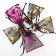 thumbnail image 5 of Nvzi 50 bolsas de organza para Halloween, 3,93 x 5,9 pulgadas, con estampado de telaraña, con cordón, pequeñas bolsas de regalo para Halloween, estilo A, 5 of 5