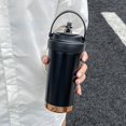thumbnail image 5 of Stainless Steel Vacuum Insulated Travel Mug - 500ml, Black | Double Walled Coffee Cup With Leakproof Lid - Reusable For Hot Cold Coffee | Thermal Mug With Non Slip Protective Cover, 5 of 5