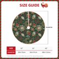thumbnail image 2 of Sikiie Red Leaves Nativity Christmas Tree Skirt, Jesus Christian Winter Holiday Tree Mat Decoration(30-48IN)36", 2 of 6