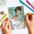 thumbnail image 6 of 10Pcs Coloring Greeting Cards Painting Greeting Card Kit Coloring Cards Coloring Greeting and Thank You Note Cards 10 Cards with 5 Colors 10Pcs Envelopes Included (8x6 Inch) Mixed Color, 6 of 9