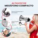 thumbnail image 3 of Megáfono Altavoz Ligero 30W Pyle, Bullhorn con Volumen Ajustable, Sirena Incorporada, Alcance de 800 Metros, Ideal para Deportes en el Exterior, Animación y Eventos, Plateado, 3 of 7