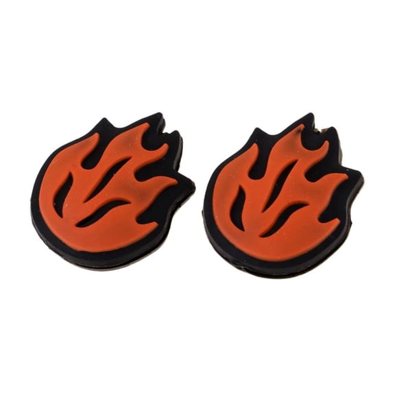 2Pcs Tennis Racket Dampeners Flame Shape Silicone Tennis String Dampener Tennis Squash Shock Absorbers Easy to Use