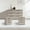 Light Grey, variant on SICOTAS 3 Piece Farmhouse Bedroom Dresser and Nightstand Set, Fluted 6 Drawer Dresser, Nightstand Set of 2 with Drawer & Open Shelf for Living Room, Grey