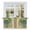Tan, variant on Retro Peacock Feathers Tier Curtains, Vintage Abstract Art Light Filtering Kitchen Curtains, 2Pcs Rod Pocket Half Window Treatments Panels for Sink Cafe Cabinet Camper 27.5x24 Inches