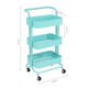 thumbnail image 2 of Carrito Organizador Multiusos Onof Onof CAMAA De Metalico 3 Niveles C/ Agarradera Color Turquesa, 2 of 2