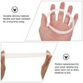 thumbnail image 2 of Silicone O-ring Juicer Replacement Practical Sealing Gasket Rings Reusable Silica Gel White 6 Pcs, 2 of 6