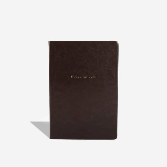 Inside Then Out - Notes to Self Hardcover Lined Journal - Brown