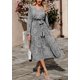 thumbnail image 3 of Vestido PRETTYGARDEN Floral Boho Cruzado Cuello V Manga Larga M, 3 of 4