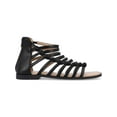 thumbnail image 2 of Journee Collection Womens Petrra Faux Leather Ankle Gladiator Sandals, 2 of 3