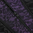 thumbnail image 4 of Women's Corset Tops Overbust Bustier Corset Top For Women Zipper Corset Vest For Women Renaissance Corset Plus Size Purple 5XL, 4 of 5