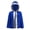 Blue Silver, variant on Unisex Kids Boxing Outfits Dress Up Cloak Boxing Robe With Hood Open Front Metallic Trim Karate Robe Red Gold 16