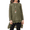 Army Green, variant on Oudiya Casual Girls Tunic Tops Loose Long Sleeve Blouse Soft Swing Pullover T-Shirt