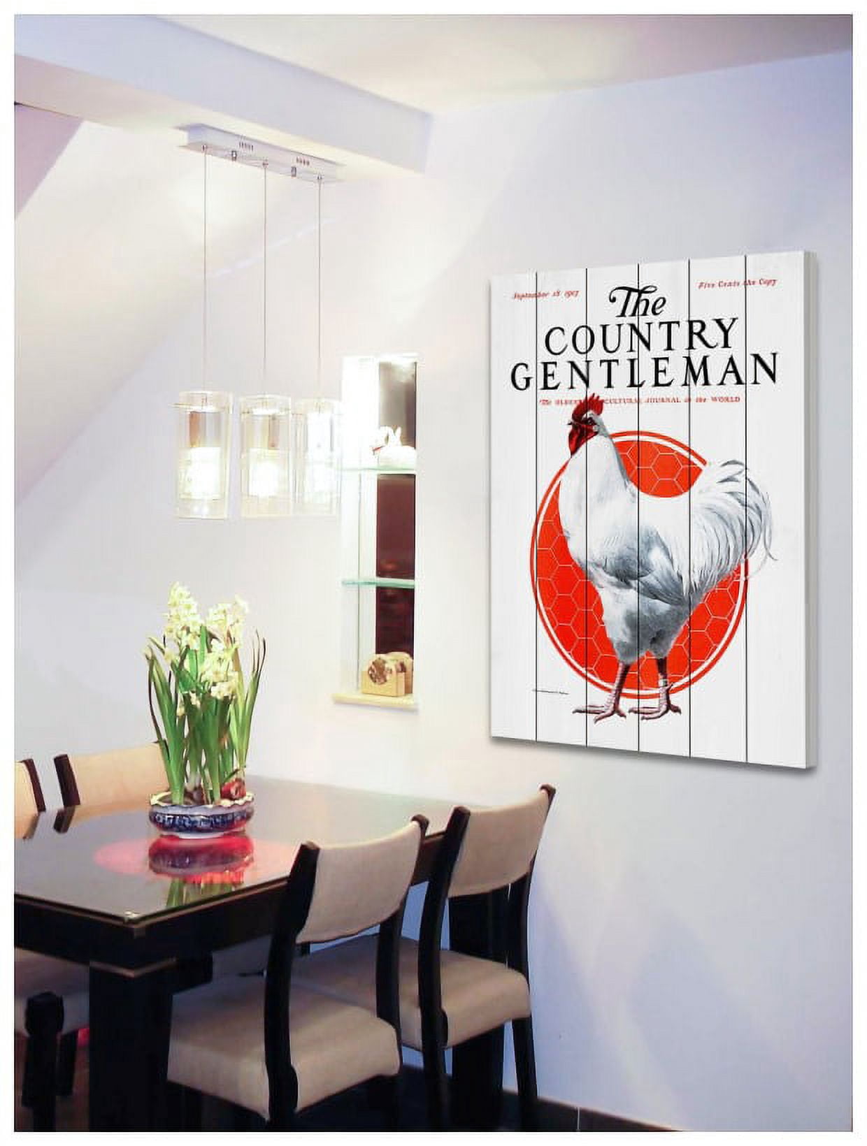 Marmont Hill "CG Fowl" Painting Print on White Wood