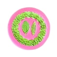 thumbnail image 4 of Molde para hornear, corona de rosas con hojas, molde para corona de rosas, moldes de silicona para bricolaje, multifuncional, 4 of 8