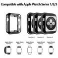 thumbnail image 2 of Flexible Electroplate Protector case for Apple Watch Series 3 2 1 (38mm Black) #86C, 2 of 7