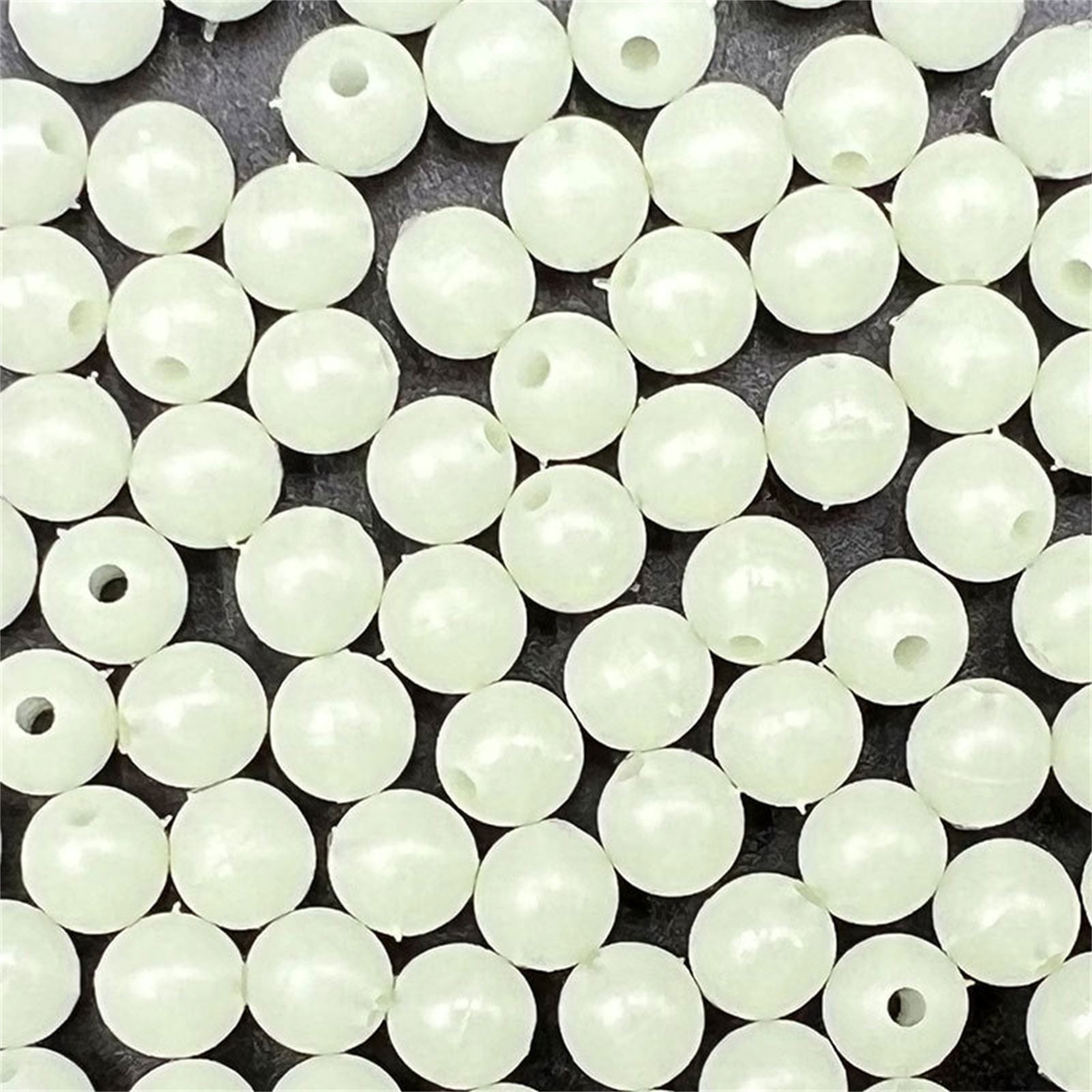 KUFptva 1000Pcs Glowing Fishing Beads Glow Fishing Beads Round Glow Eggs Fishing Beads Beads Glow in Dark Beads