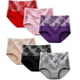 thumbnail image 3 of Baiways Women's Cotton Underwear High Waisted Ladies Breathable Panties Full Coverage Plus Size Briefs L-5XL, 3 of 6