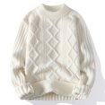 thumbnail image 2 of Suéter de cuello redondo grueso de invierno para hombre, camisa básica para hombre, suéter grueso para hombre, suéter cálido para hombres adolescentes, 2 of 4