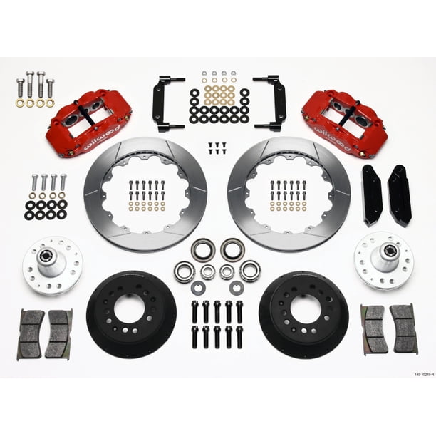 Wilwood Narrow Superlite 6R Front Hub Kit 12.88in Drill Red 79-87 GM G Body