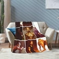 thumbnail image 5 of Blanket Shemar Actor Moore Throw Flannel Blankets Warm Soft Cozy Fuzzy Blanket for Bed Sofa Couch Camping Travel Gift Blankets for All Seasons 40"x30", 5 of 6