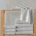 thumbnail image 6 of Jumbo Large Bath Sheets Towels 2 Pack Soft and Absorbent, 100% Cotton Towels (Ice Silver, Bath Sheet), 6 of 7