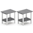 thumbnail image 6 of OTSUN Adirondack Outdoor Side Table Set of 2, 16" HDPE Patio Side Table with Shelf, Weather Resistant Easy Maintenance for Backyard Pool Porch Garden & Lawn, 6 of 8