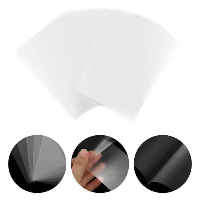 Pochettes de Plastification Thermique Transparentes Durables pour Stockage Photo Blanc 200 Pcs 0.055mm 3 Pouces