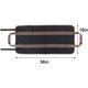 thumbnail image 4 of Porta leña para leña - Bolsa de lona para leña para chimenea | Bolsa de almacenamiento de troncos para facilitar el transporte (negra), 4 of 4