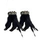 thumbnail image 1 of 2 piezas de muñequeras de plumas, muñequeras de plumas sintéticas Steampunk, muñequeras de plumas para disfraces, Halloween, baile de graduación, negro, 1 of 8