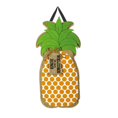 Pineapple Greeting Door Hanger Keep Your Front Door Seasonal And