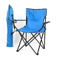thumbnail image 1 of Chaise d'Extérieur Pliante Portable en Alliage d'Aluminium et Oxford avec Sac de Rangement - Options Rouge, Vert, Bleu, Camouflage, Bleu Foncé, Noir - Dépliée 31.5x18.9x17.1 Po, Pliée 31.5x5.9 Po, Poids Léger 4.2 Lb, 1 of 7