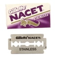 thumbnail image 3 of Cuchillas de afeitar Nacet de doble filo, 100% acero inoxidable, 3 of 4