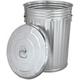 thumbnail image 2 of KCHEX Poubelle avec Couvercle - Poubelle Pré-Galvanisée avec Couvercle Ronde, Acier, 20 Gal, Gris, Vendue en 1 Unité - Poubelle en Métal - Poubelle Extérieure avec Couvercle - Poubelle Galvanisée avec Couvercle., 2 of 4
