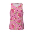 thumbnail image 4 of Xecao Watermelon Men's Tank Top Workout Quick Dry Sleeveless Gym Jogging Muscle Shirts Summer Swim Beach Tops, 4 of 9