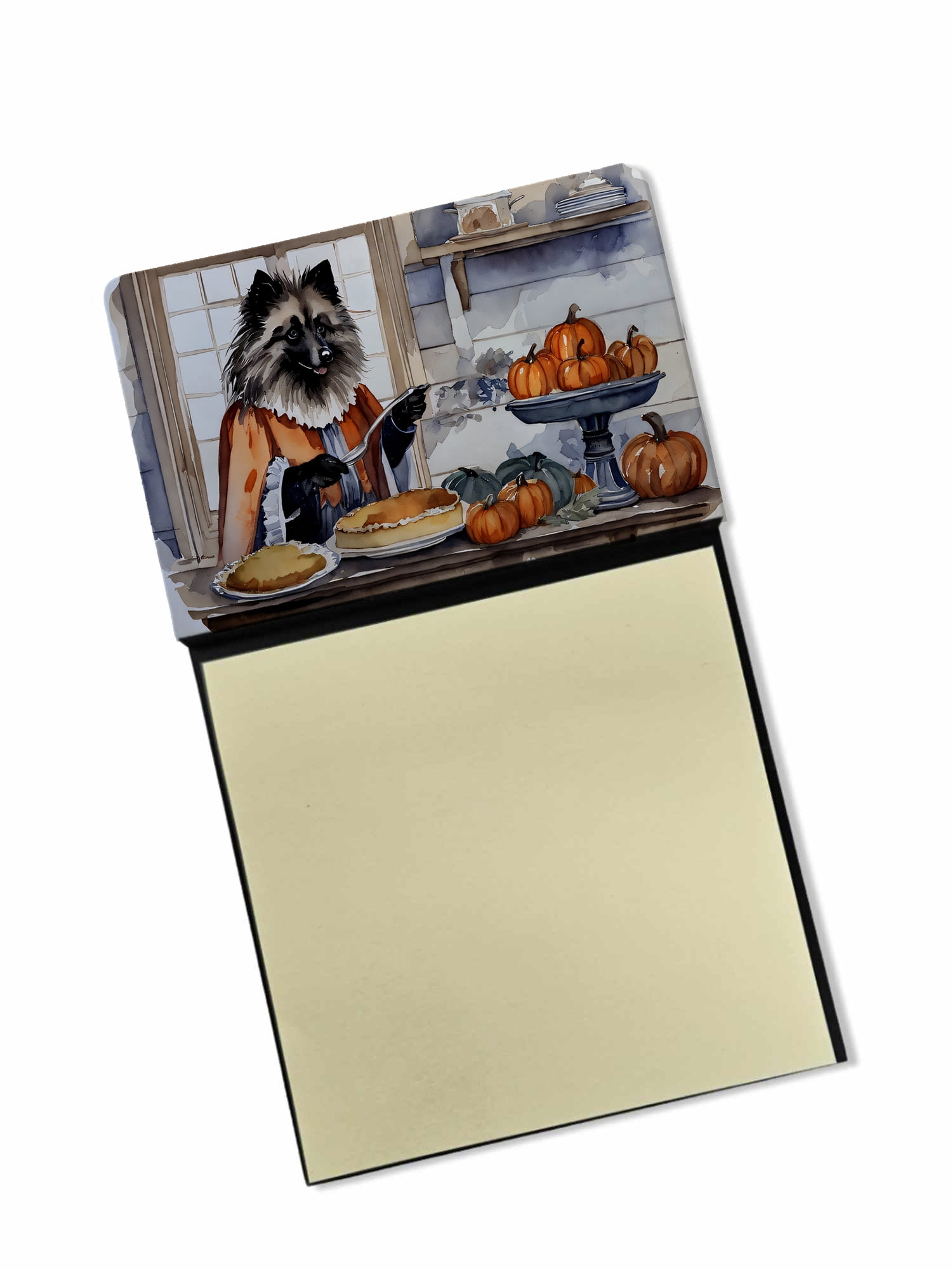 Irish Setter Fall Kitchen Pumpkins Sticky Note Holder 3.25 in x 5.25 in