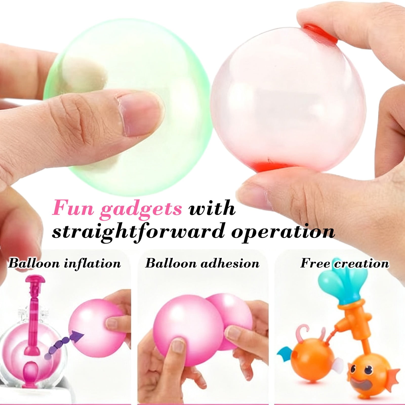 B Diy Inflatable Toy Handmade Bubble Maker Craft Kit For Kids Creative Play Fun Activity B