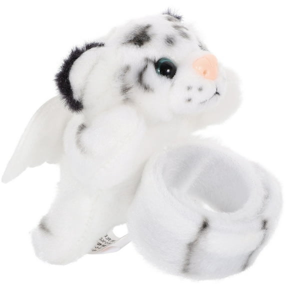 GAXIRE Plush White Circular Cartoon Animal Snap Bracelet for Kids, Fun Party Favor and Children's Adjustable Wristband