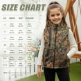 thumbnail image 7 of Garronmavis Camo Forests Full Zip Vest Stand Collar Warm Lightweight Winter Coat with Pocket Versatile Girls Zippered Vests Comfortable Zipper Winter Sleeveless Jacket with Pockets, 7 of 7
