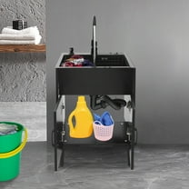 Stainless Steel Sink Cabinet, Splash-Proof Design, Kitchen/Laundry Room