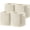 Beige, variant on Set of 4 Storage Basket-13 X 13 X 13 in, Cotton Rope Basket for Shelves, Toys, Book, Cube Storage Bins with Handles, Woven Storage Basket for Organizing, White & Jute