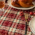thumbnail image 6 of Lapalife Christmas Plaid Rectangle Tablecloth, Tartan Checkered Xmas Table Covers for Home Dining, Parties & Holiday Decor, 55"x 79", 6 of 7