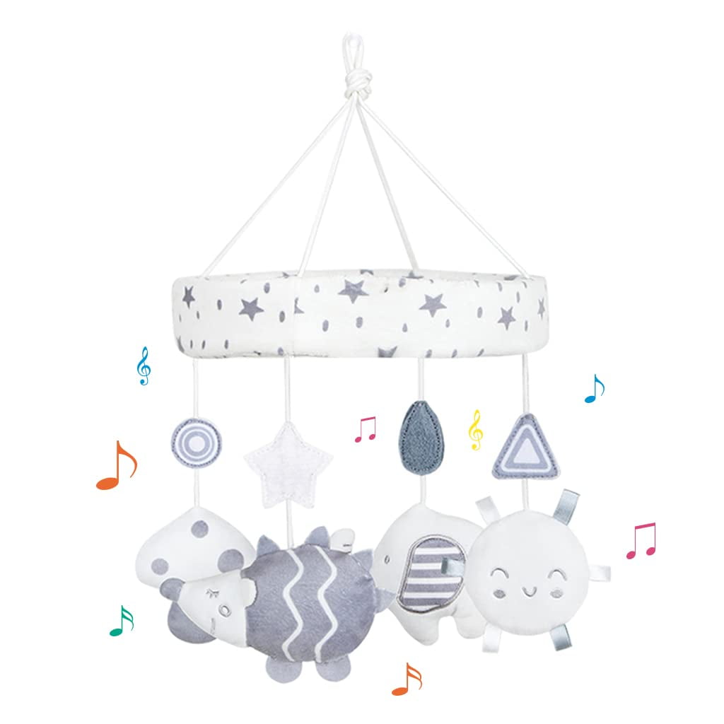 Blublu Park Baby Crib Mobile Toys,Stuffed Plush Elephant Hanging Toys for Stroller Car Seat