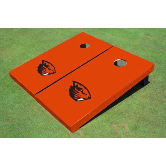 Oregon State University Orange Matching Solid Cornhole Boards