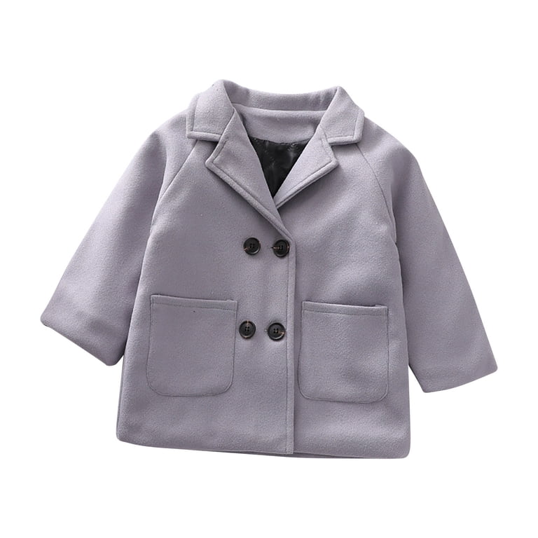 Winter Coats for Toddler Girls Boys Winter Thick Warm Solid Color