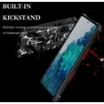 thumbnail image 2 of for Samsung Galaxy A22 4G (Not 5G) Camouflage Case, Heavy Duty Shockproof Protection Military Grade Built-in Magnetic Kickstand Boys Man Camo Cover for Samsung Galaxy A22 4G MC Marble Black, 2 of 13