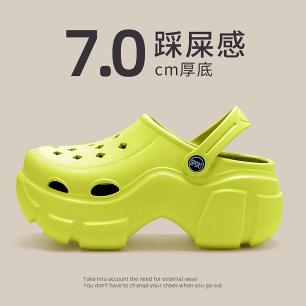 Sandalias de verano para mujer, zuecos de dibujos animados, con agujeros, para jardín, estudiantes y niñas, novedad de 2023 Qiuyongming unisex