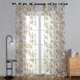 thumbnail image 3 of WDOplteas Cortina Ventana Con Flores Cenefas Gasa Transparente Color Amarillo (amarillo 100x250cm) 2 Uds., 3 of 7
