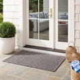 thumbnail image 5 of SAFAVIEH Courtyard Blazhe Chevron Indoor/Outdoor Area Rug, Black/Beige, 2' x 3'7", 5 of 17