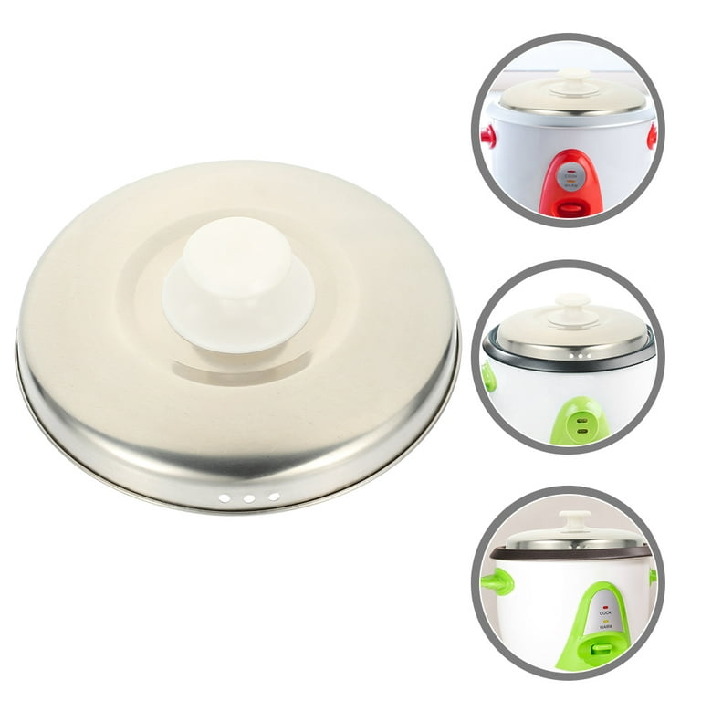 Rice Cooker Lid Metal Rice Cooker Cover Rice Pans Lid Reusable Cooker Cover Anti-scald Pot Cover, Size: 19.4X19.4X3CM