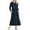 Navy Blue, variant on SIEANE Women's Summer Dress Casual Sleeveless Crew Neck Dress Tiered Maxi Beach Dress with Pockets